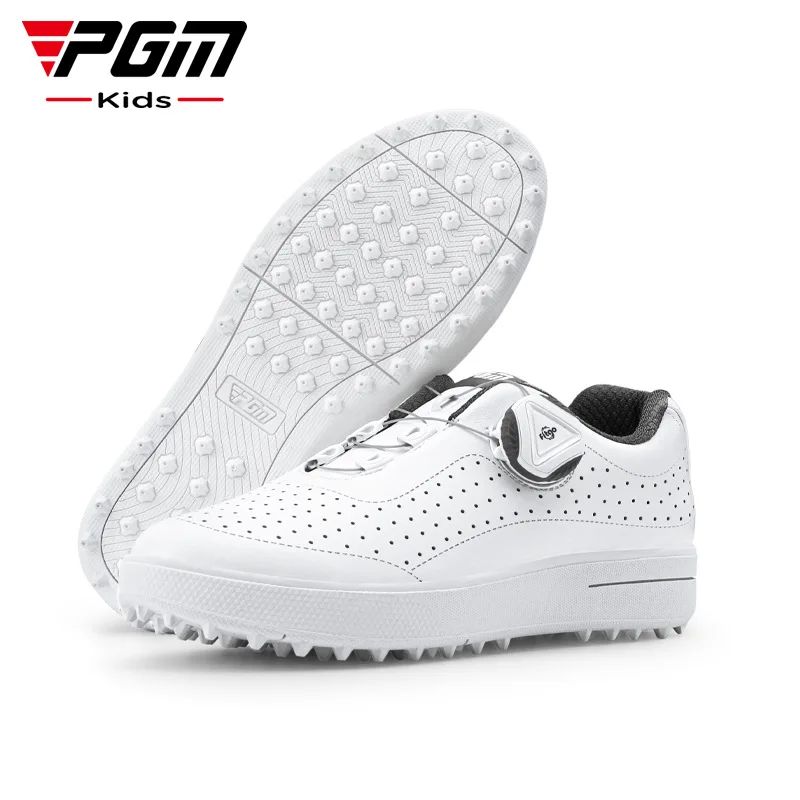 PGM Детски обувки за голф, за момчета и Момичета, устойчива на плъзгане, Лека, Мека и Дишаща, Универсална Градинска Детски спортни обувки XZ229
