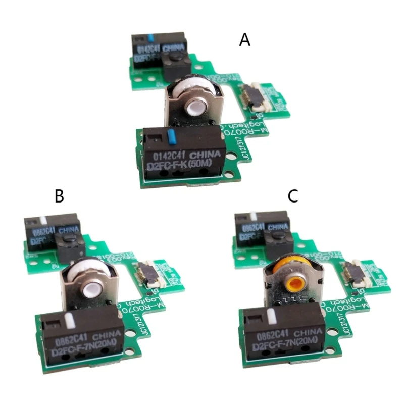 1 бр. бутон за платка PCB-дънна платка за Logitech GPW Аксесоари за безжична мишка в събирането на микропереключатель D2FC-F-K 50М