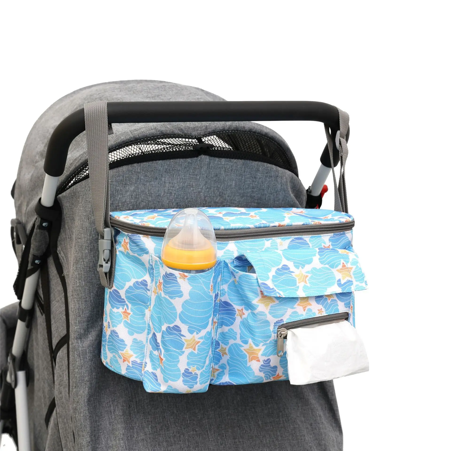 Чанта за памперси, чанта за детска количка, чанта-органайзер, мултифункционален памперс, за кърмещи майки, водоустойчива чанта за памперси от полиестер за бебета