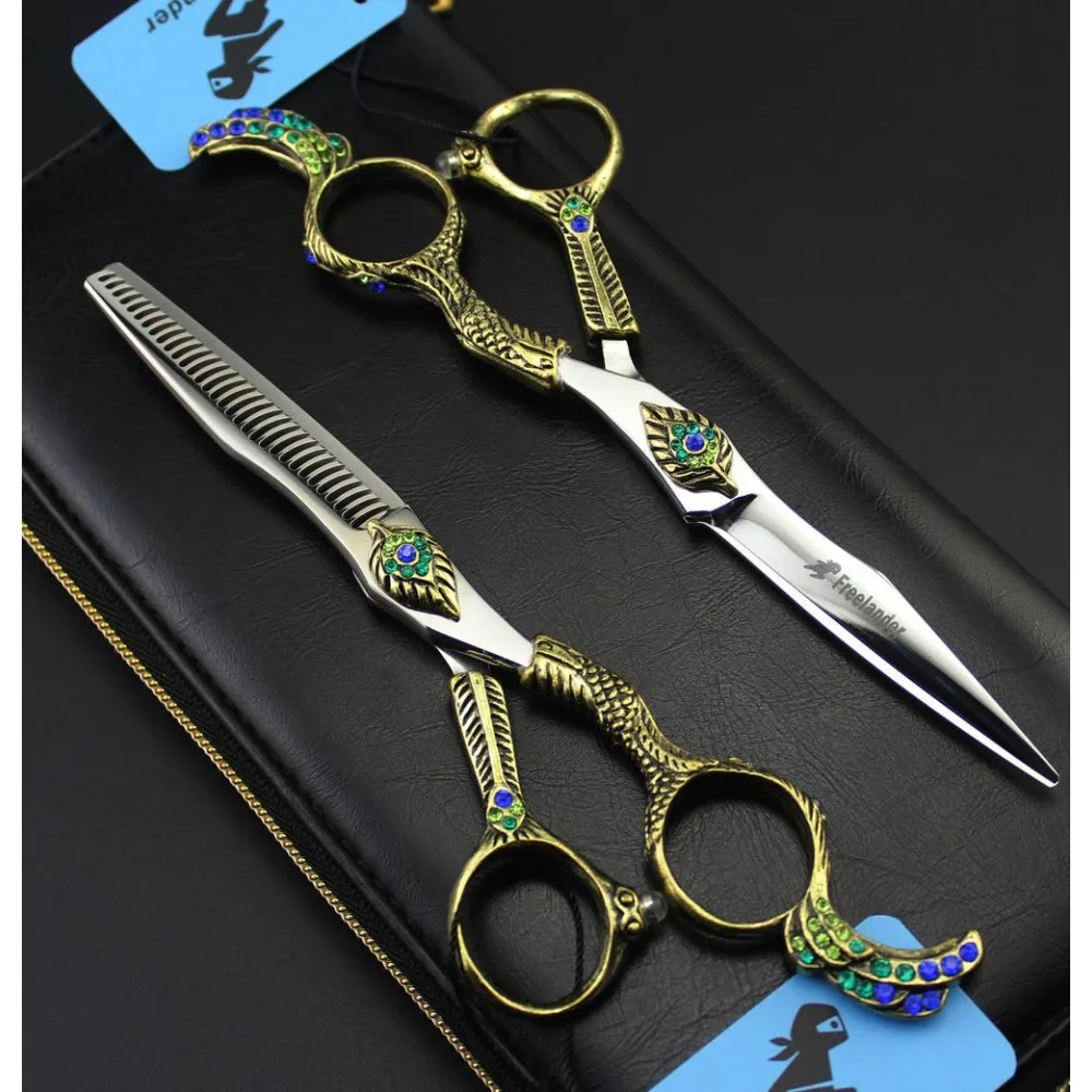 Freelander 6.0 Професионални фризьорски ножици, набор от фризьорски ножици за подстригване, ножици за подстригване