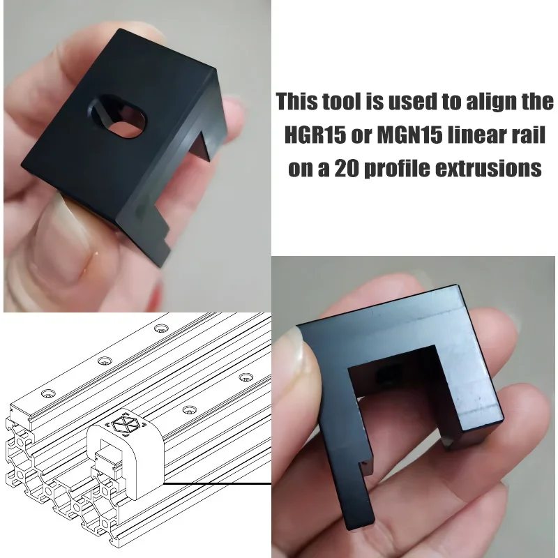 Инструмент за 3D-монтаж на едро за линейни направляващи MGN15