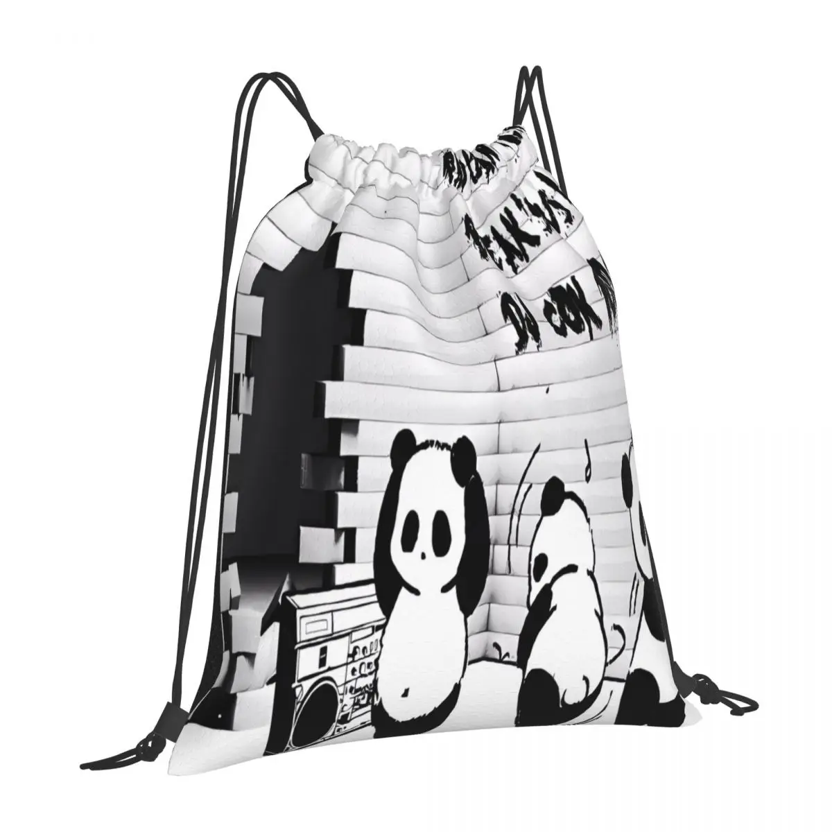 Сладката панда 2, пътна спортна чанта за съхранение на открито с завязками, идеално за училище, къмпинг, разходки и активен отдих